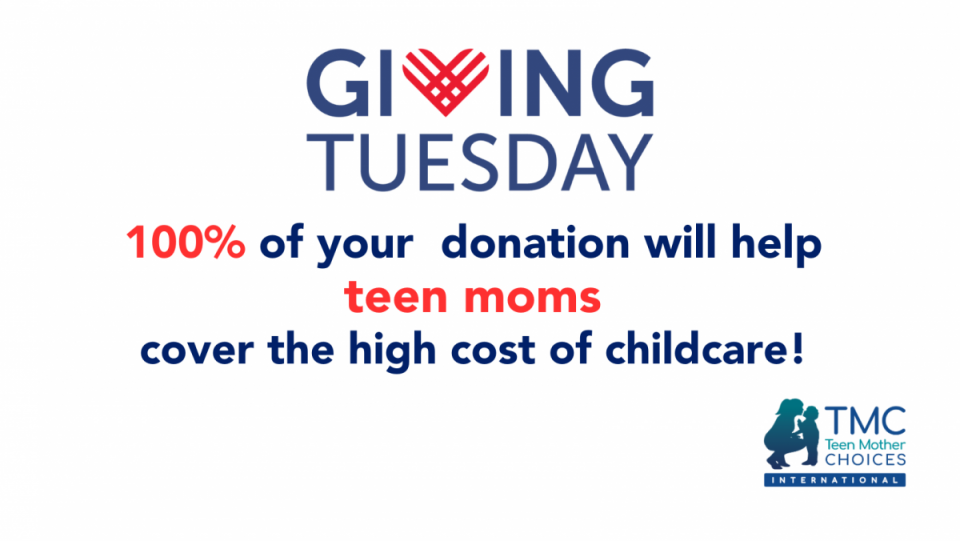Read more about the article 100% of Your Giving Tuesday Donation Will Be Used to Help Cover Childcare!