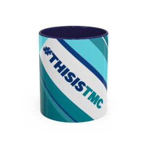 #ThisisTMC blue logo mug | Accent Coffee Mug 11oz or 15oz