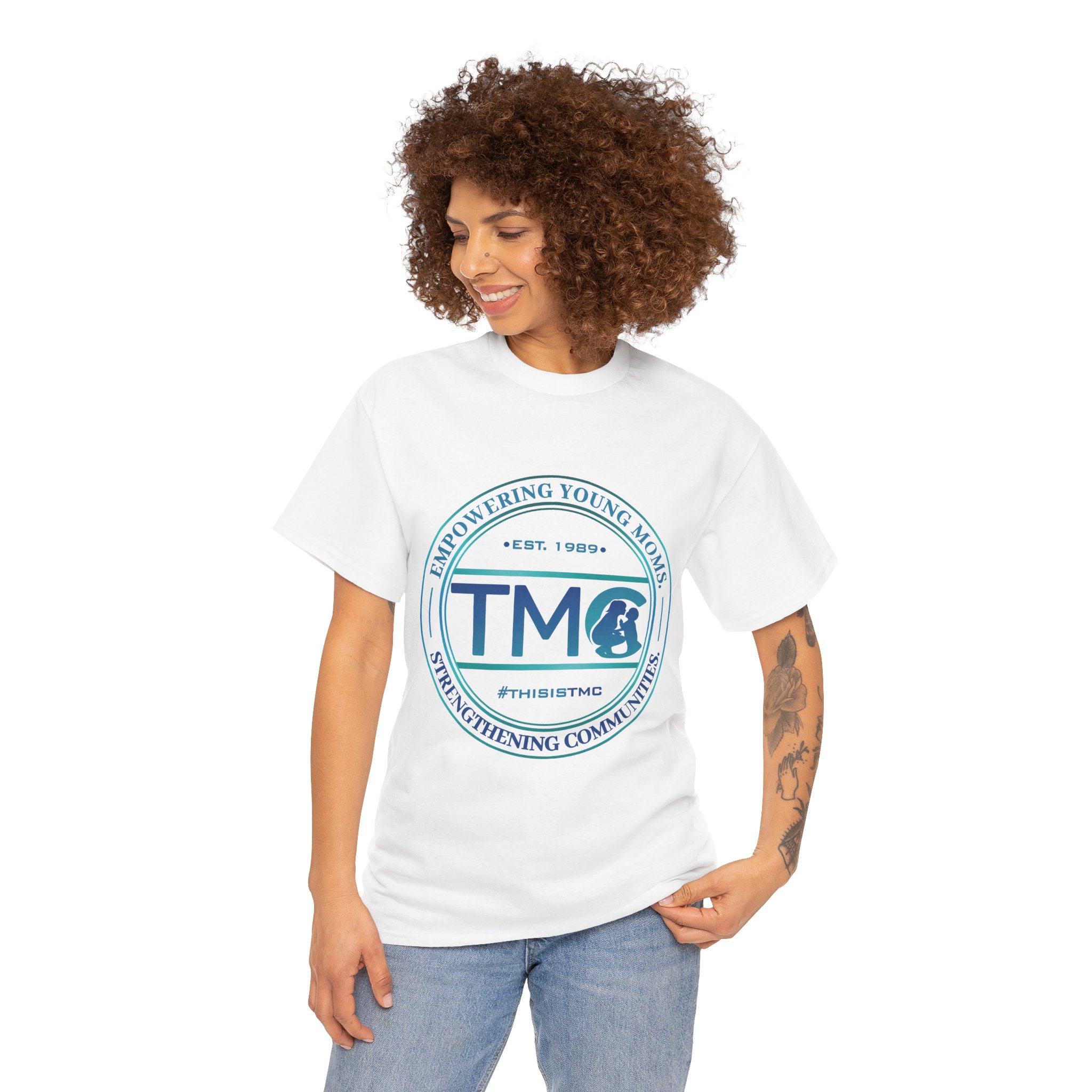 TMC Seal Logo Unisex Heavy Cotton Tee - Image 19
