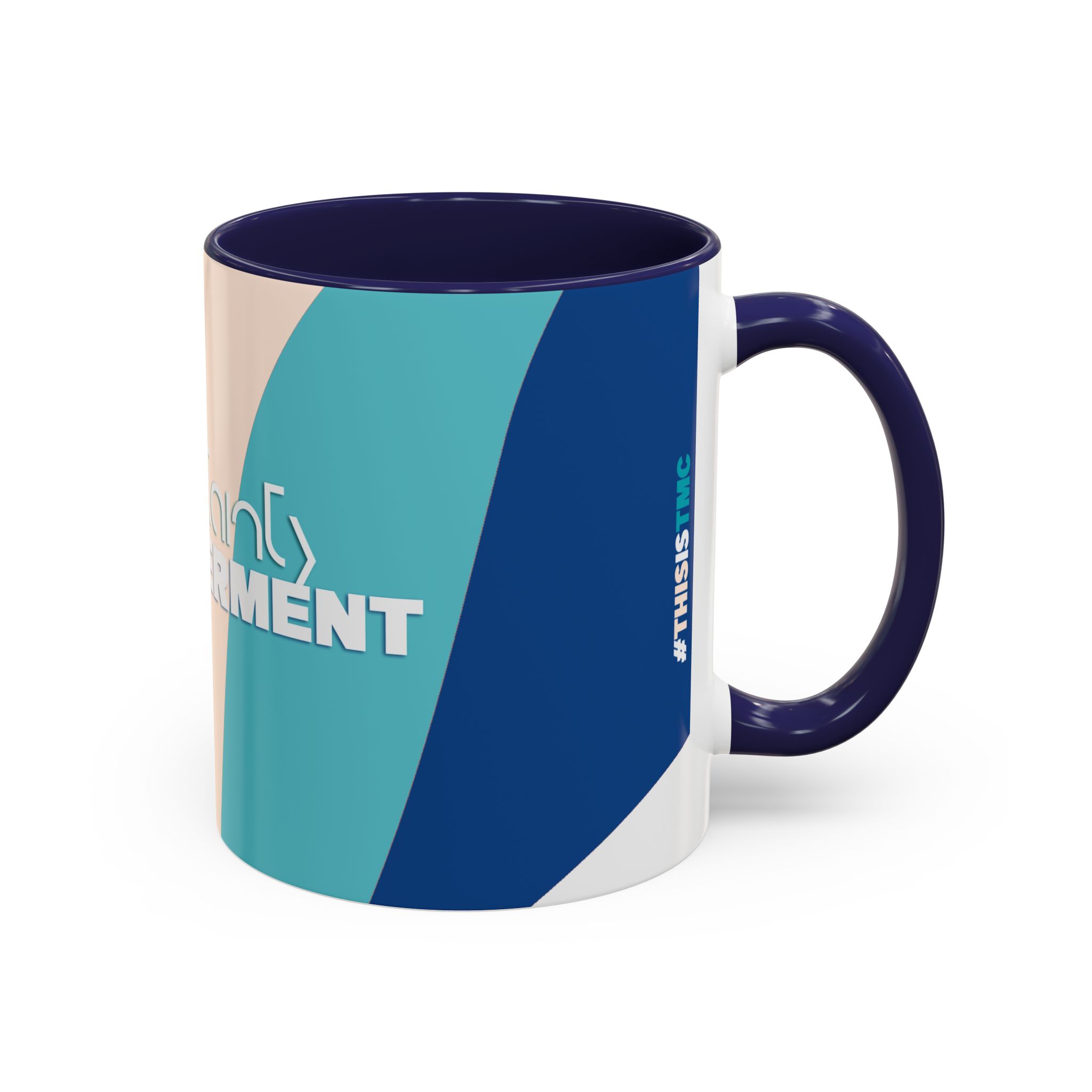 TMC Blue "Uncertainty to Empowerment" mug | Accent Coffee Mug 11oz or 15oz - Image 2