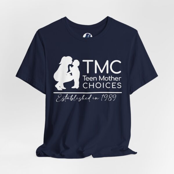 TMC White Logo Unisex Jersey Short Sleeve Tee - Image 52
