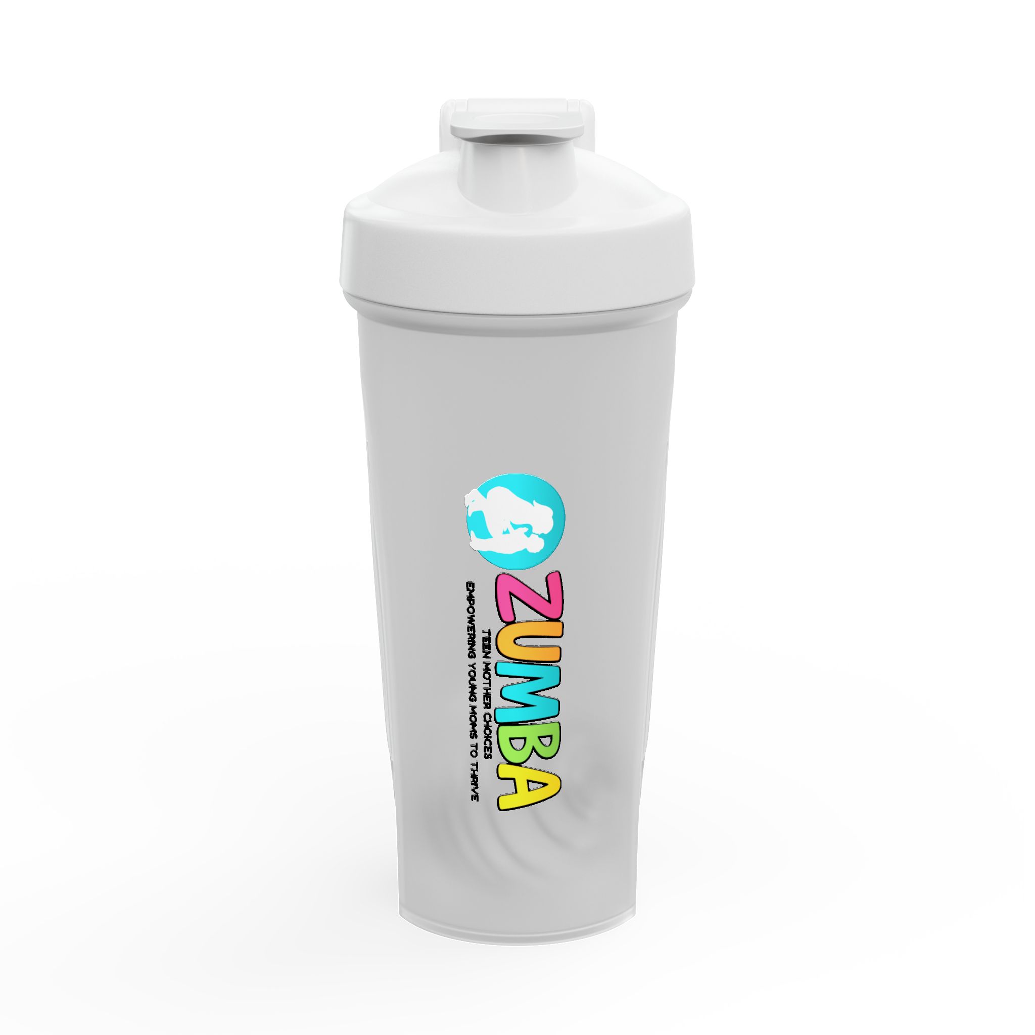 Zumba Logo Protein Shaker Bottle – Colorful Fitness Shaker for Gym & Dance Workouts