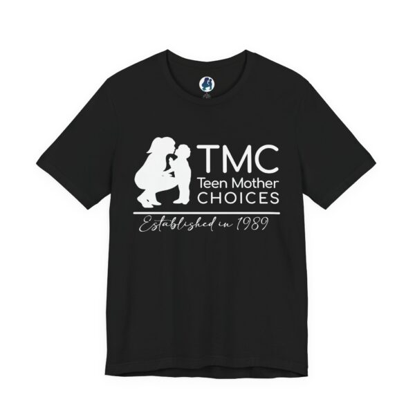 TMC White Logo Unisex Jersey Short Sleeve Tee - Image 13