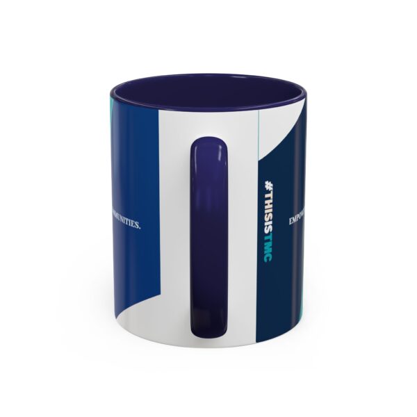 TMC Blue Swirl logo mug | Accent Coffee Mug 11oz or 15oz - Image 4