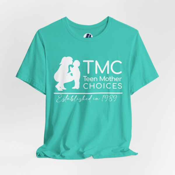 TMC White Logo Unisex Jersey Short Sleeve Tee - Image 24
