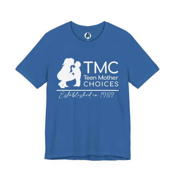 TMC White Logo Unisex Jersey Short Sleeve Tee - Image 33
