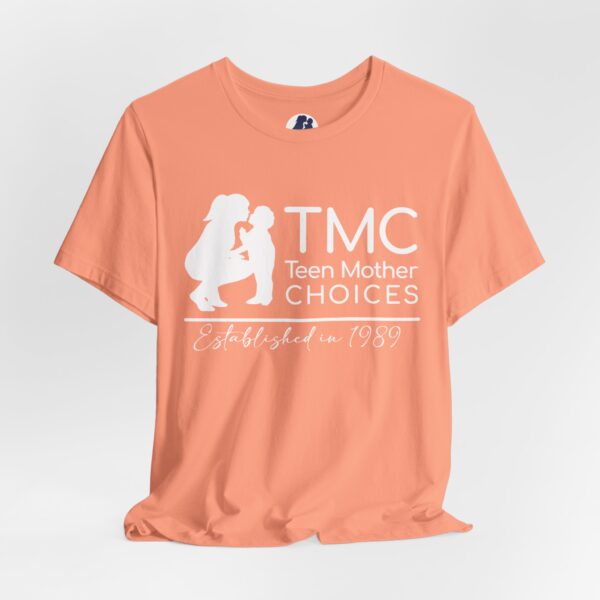 TMC White Logo Unisex Jersey Short Sleeve Tee - Image 20