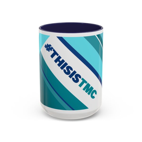 #ThisisTMC blue logo mug | Accent Coffee Mug 11oz or 15oz - Image 9