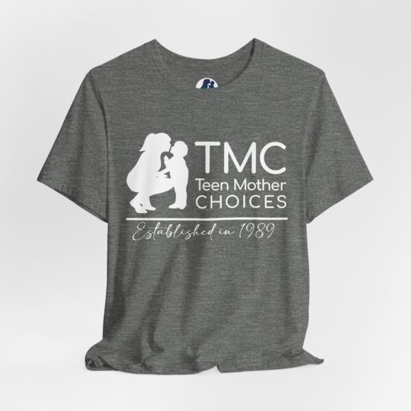 TMC White Logo Unisex Jersey Short Sleeve Tee - Image 8