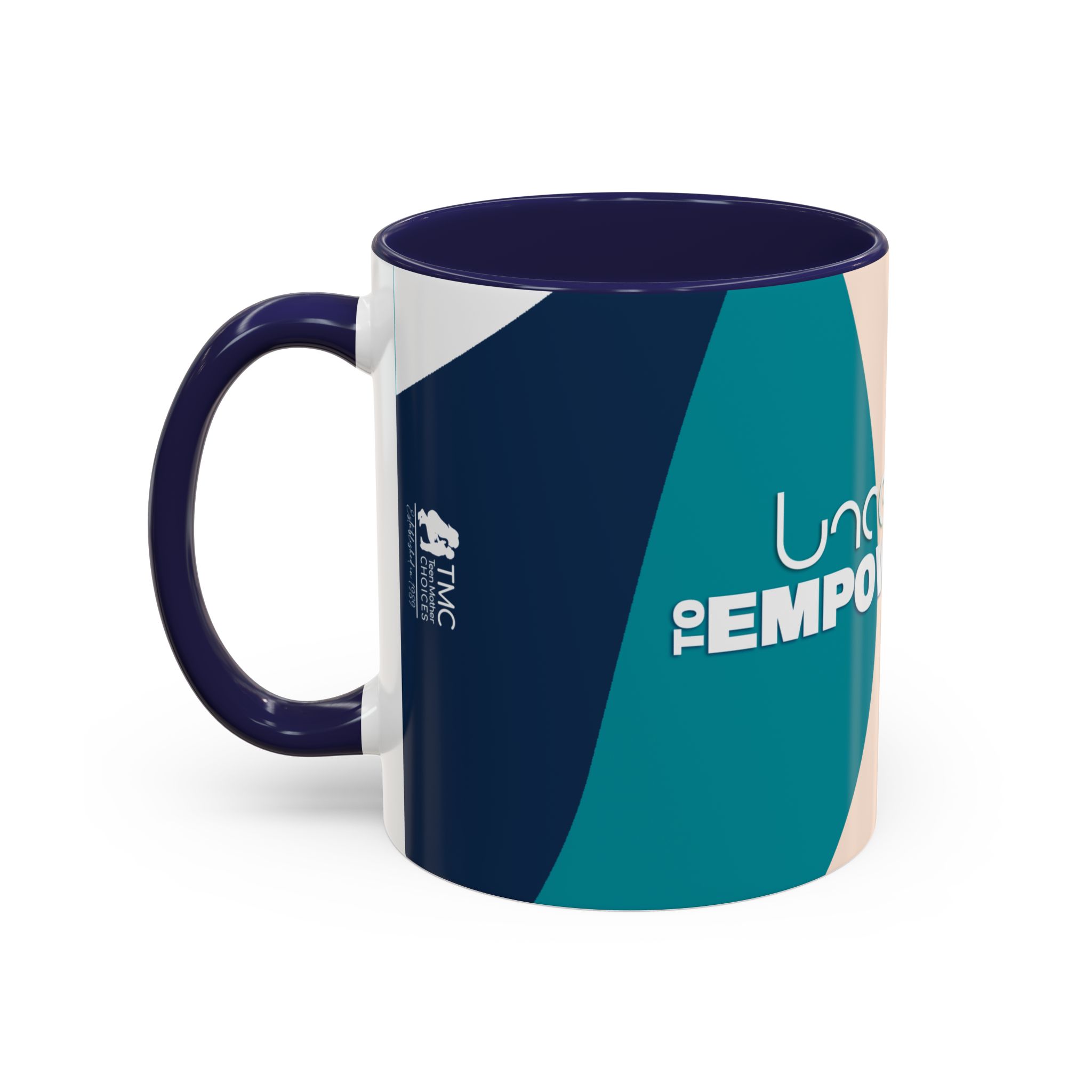 TMC Blue "Uncertainty to Empowerment" mug | Accent Coffee Mug 11oz or 15oz - Image 3