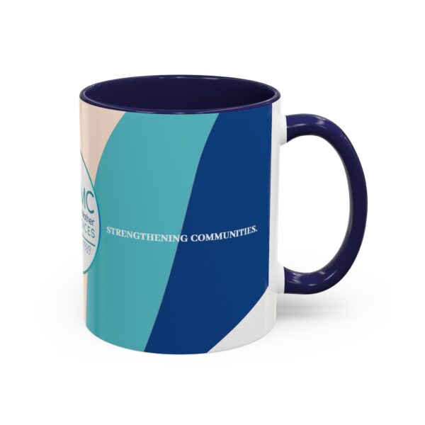 TMC Blue Swirl logo mug | Accent Coffee Mug 11oz or 15oz - Image 2