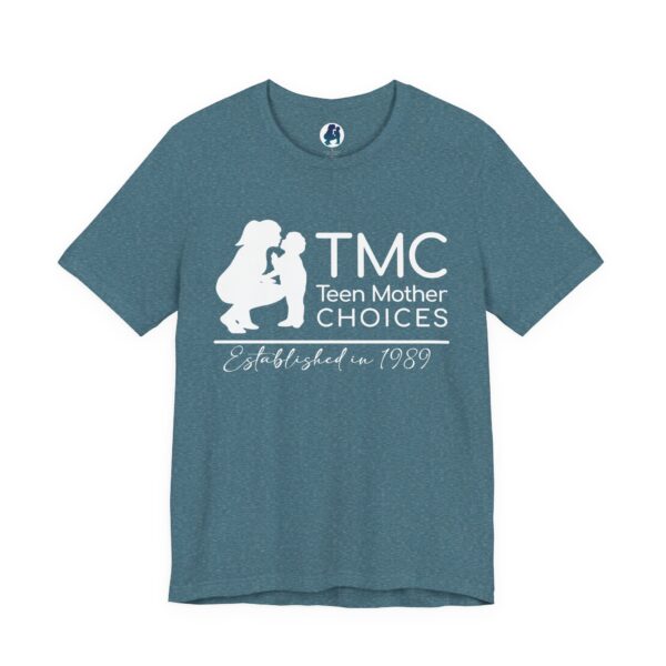 TMC White Logo Unisex Jersey Short Sleeve Tee - Image 41