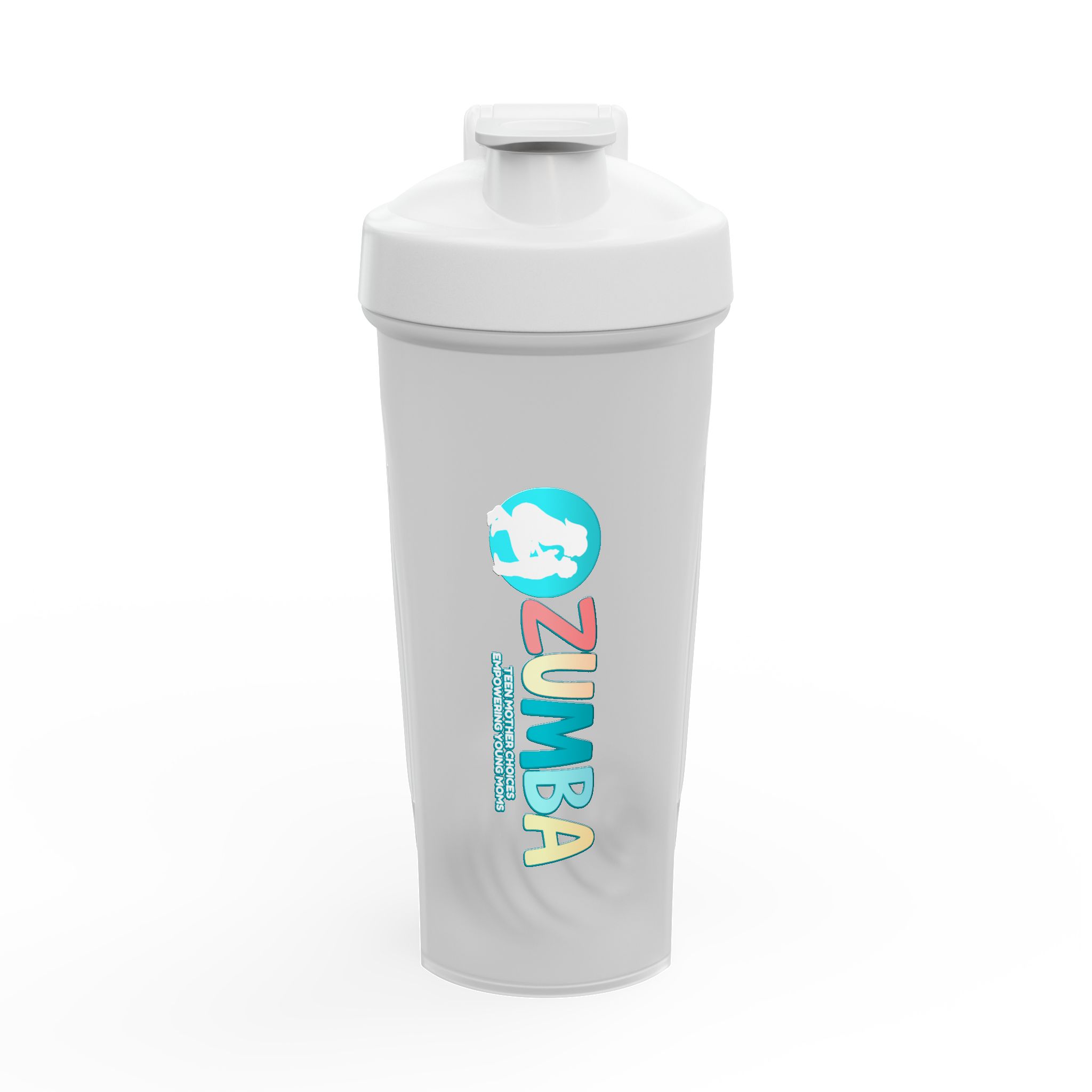 Zumba Logo Protein Shaker Bottle – Colorful Fitness Shaker for Gym & Dance Workouts